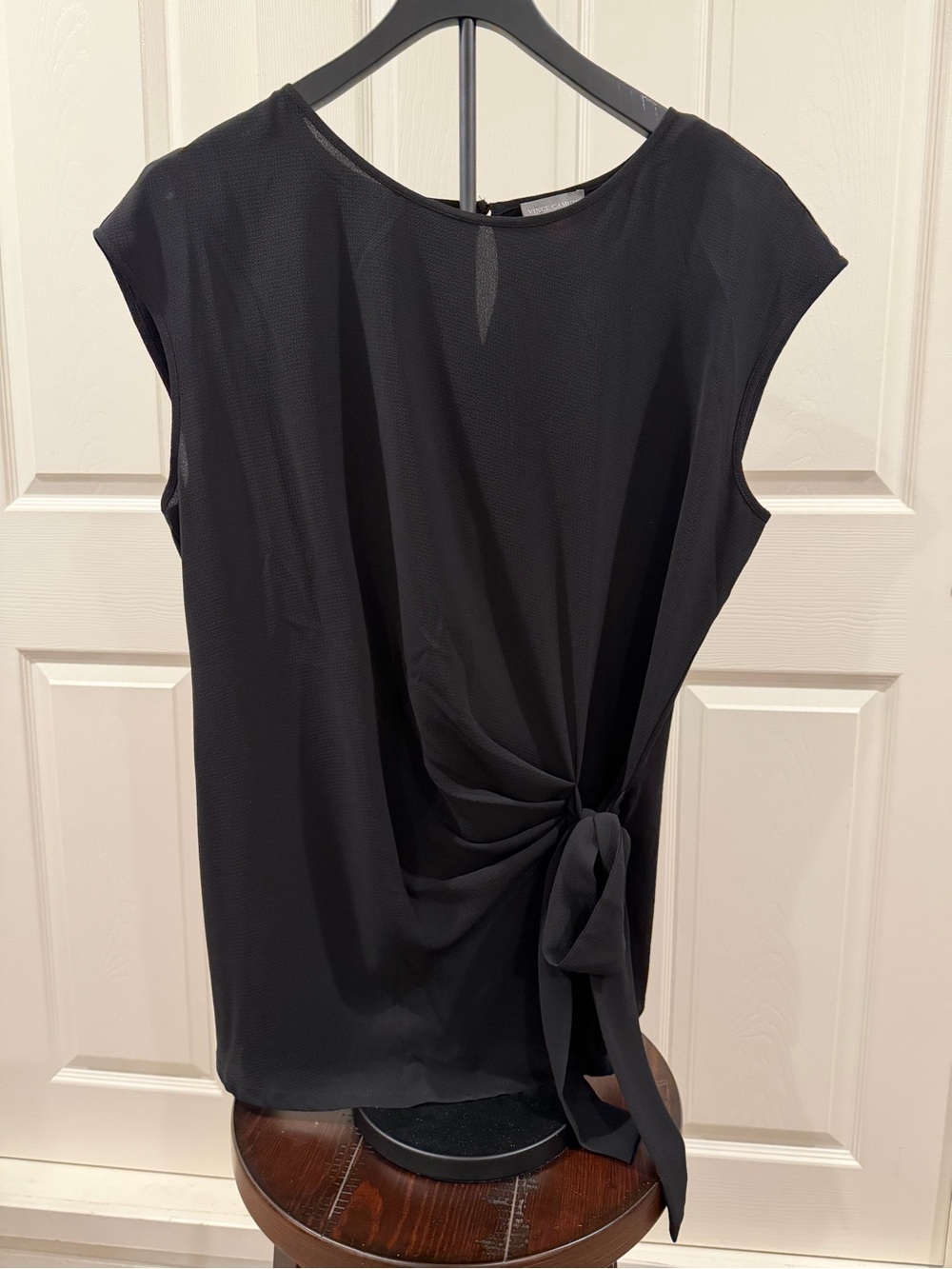 Vince Camuto Black Sleek Sleeveless Top